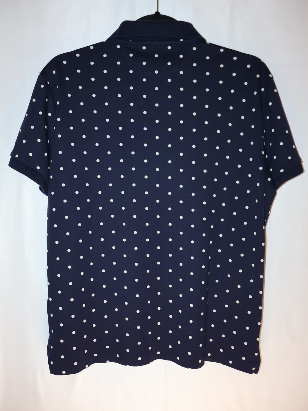 Polo by Ralph Lauren Navy Polo Shirt with White Polka Dots - Picture 2 of 3
